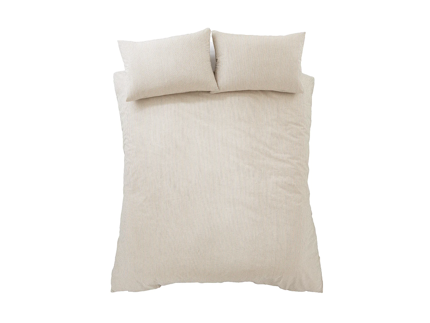 Pineapple Elephant Cotton Rich Narrow Woven Stripe King Duvet Cover Set with Pillowcases Mole