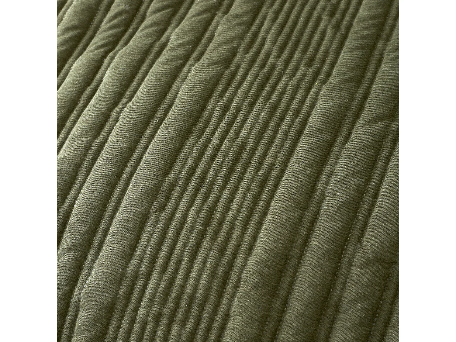 Pineapple Elephant Tamba Jersey Stripe Quilted King Duvet Cover Set with Pillowcases Olive Green