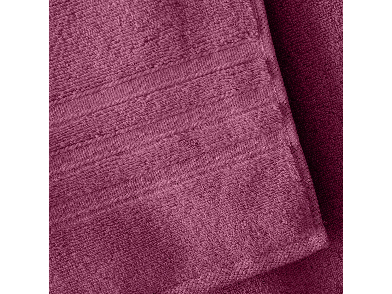 Catherine Lansfield Zero Twist Cotton 90x140cm Bath Sheet Pair Raspberry