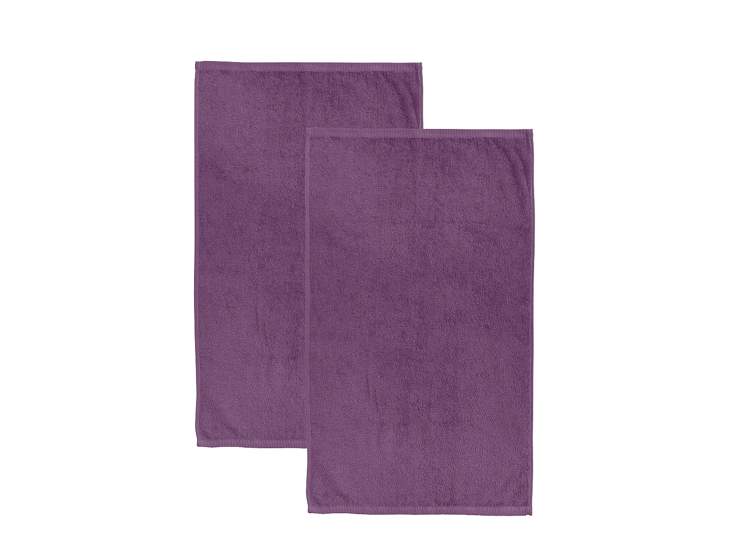 Catherine Lansfield Quick Dry Cotton 90x140cm Bath Sheet Pair Plum