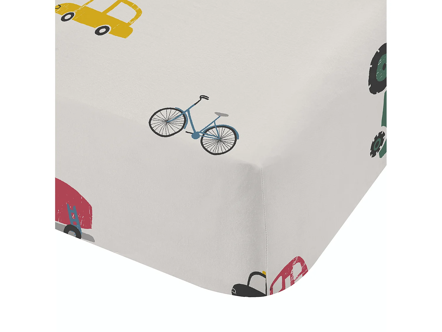 Bianca Fine Linens Transport Cotton Single Fitted Sheet White