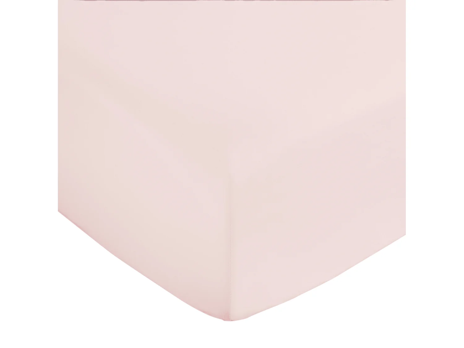 Bianca Fine Linens 400 Thread Count Cotton Sateen Single Fitted Sheet Blush Pink