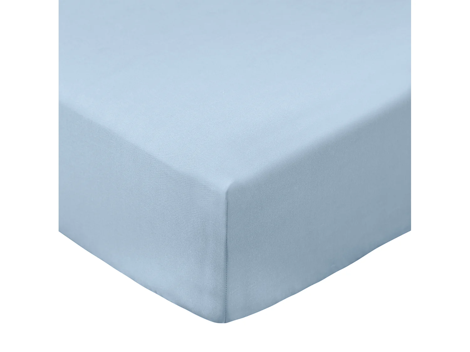 Bianca Fine Linens 200 Thread Count Cotton Percale Extra Deep Single Fitted Sheet Blue