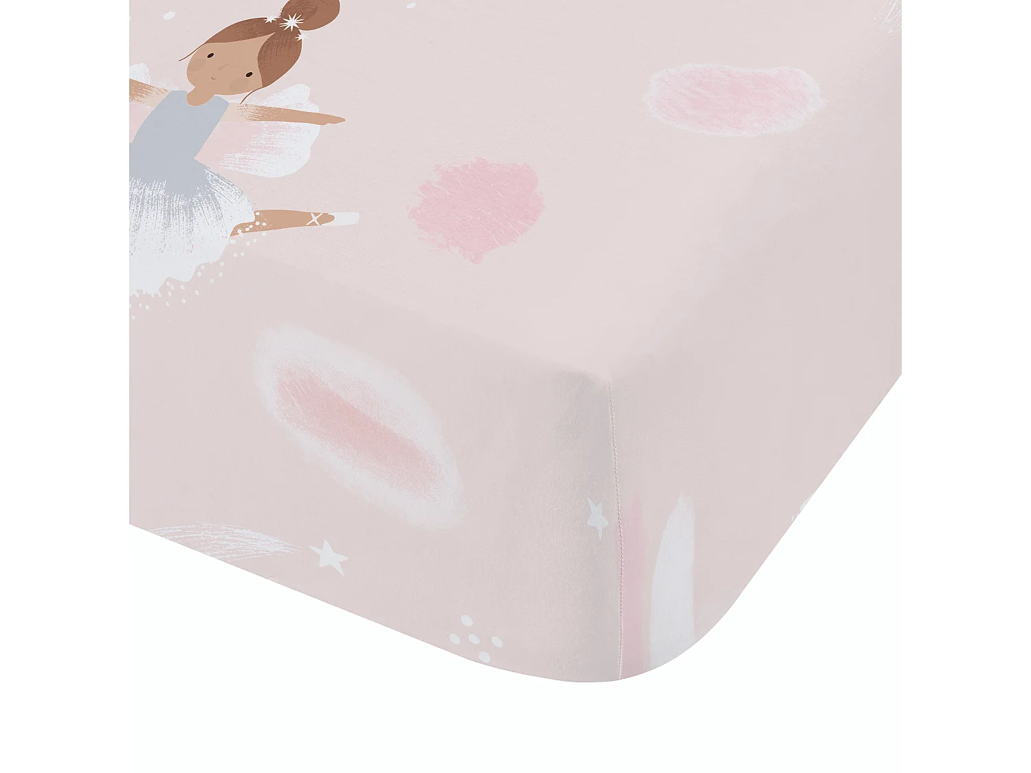 Catherine Lansfield Dancing Fairies Single Fitted Sheet Pink