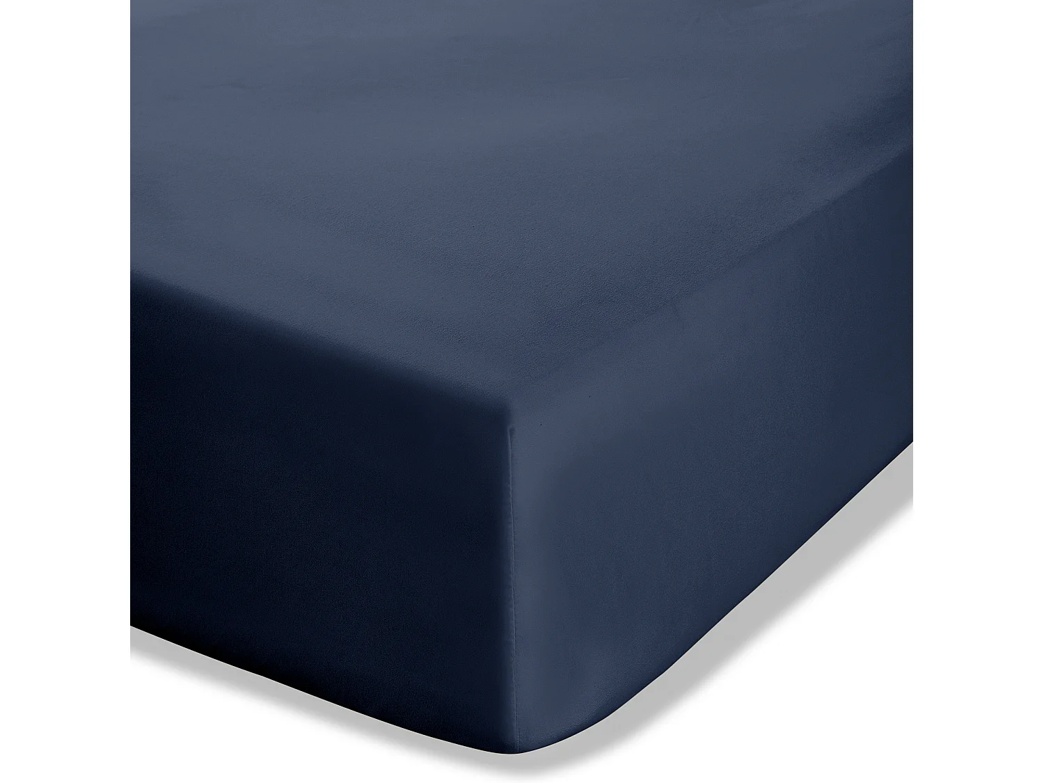 Catherine Lansfield Easy Iron Percale Combed King Fitted Sheet Navy Blue