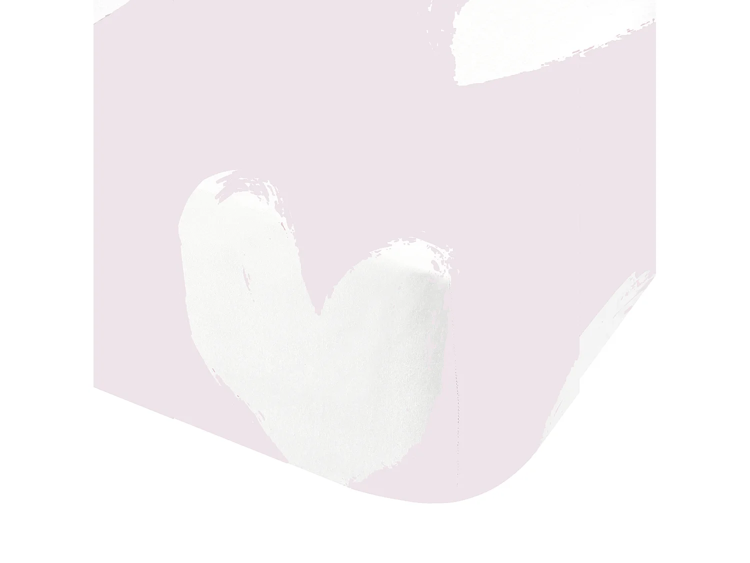 Catherine Lansfield Brushed Cotton Hearts Single Fitted Sheet White Pink