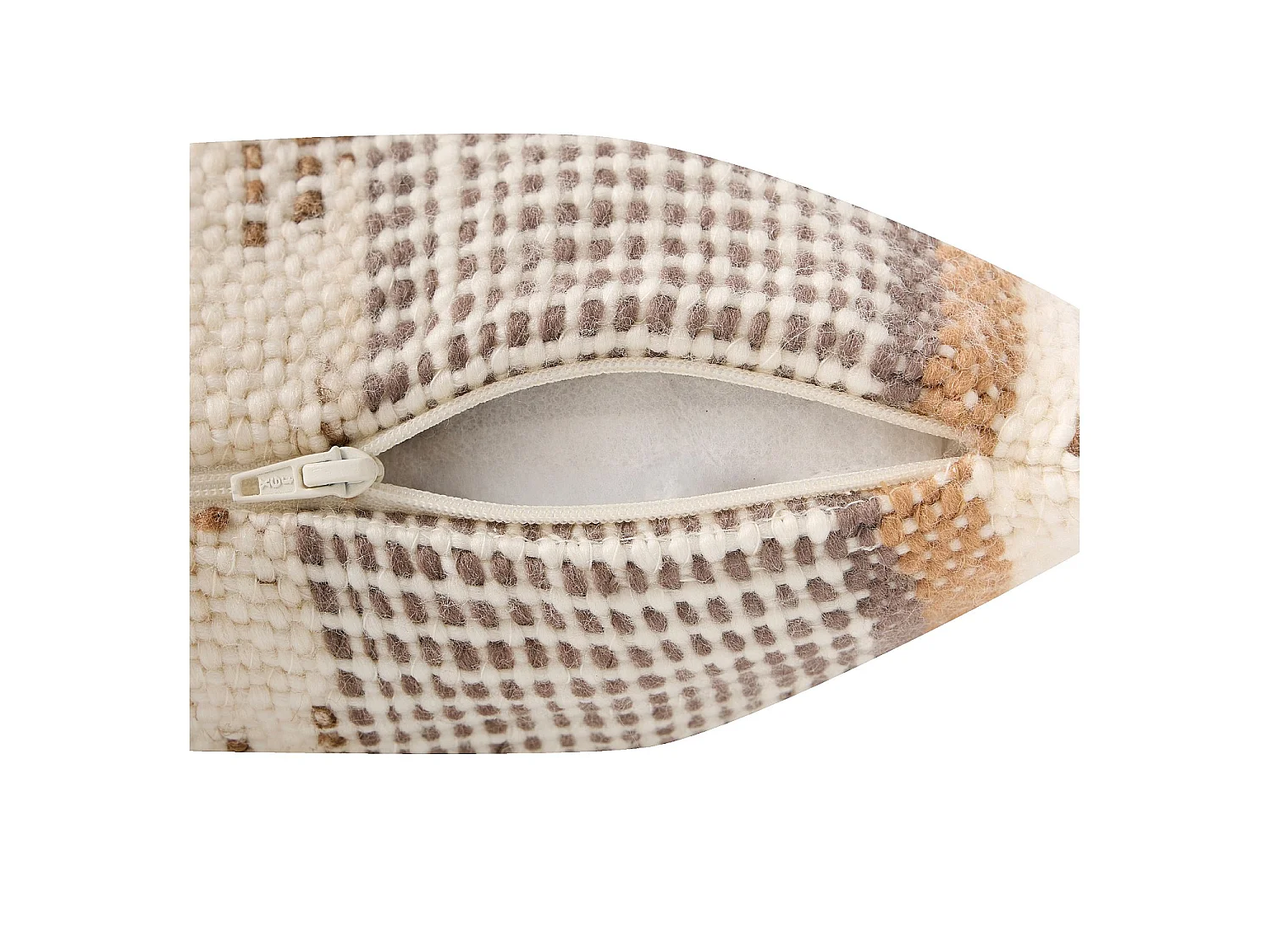 Habitat - Coussin en laine et soie - 45 x 45 cm - Brun - Claus