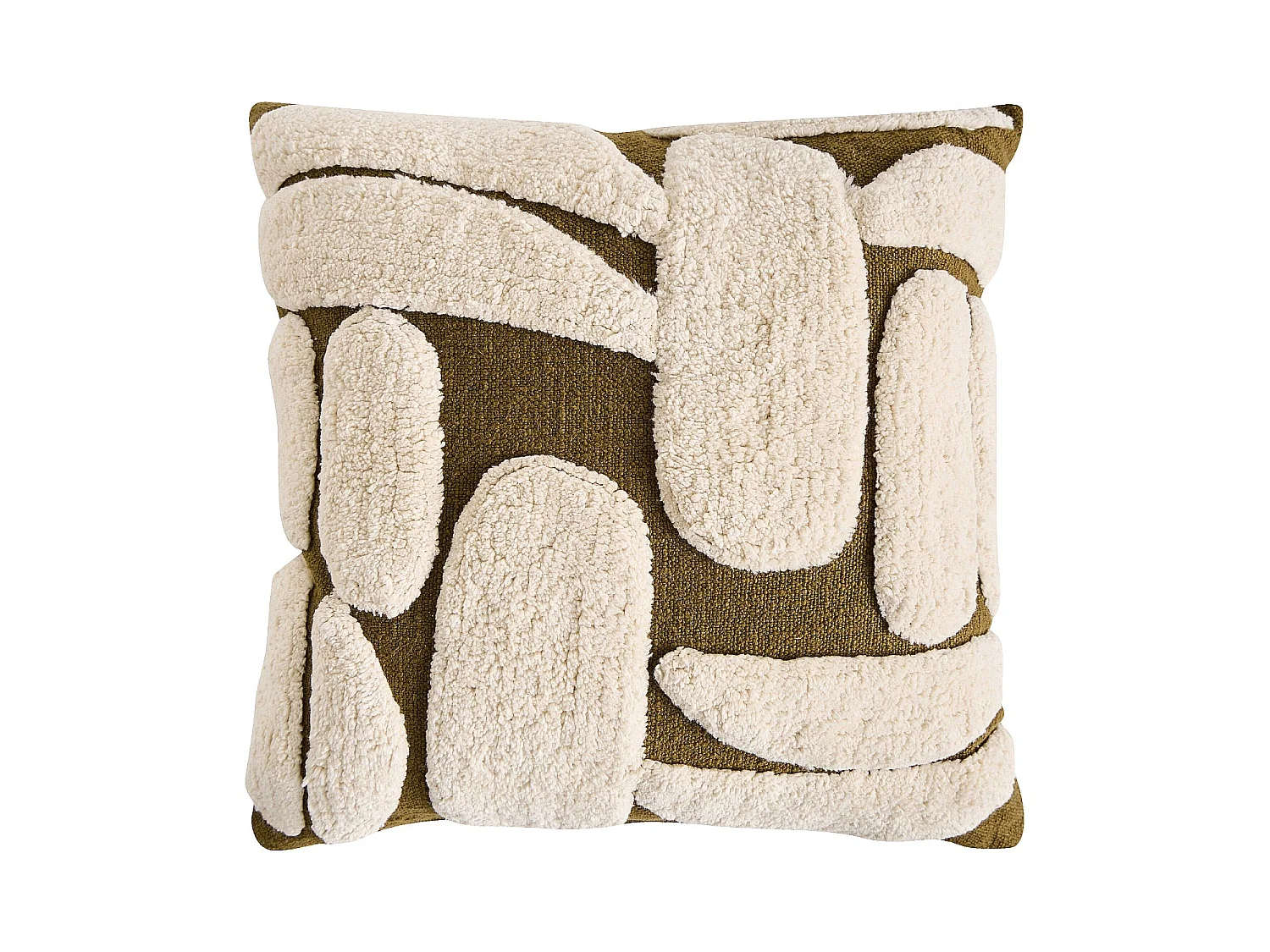 Habitat - Coussin tufté en coton - 45 x 45 cm - Bronze - Anouk