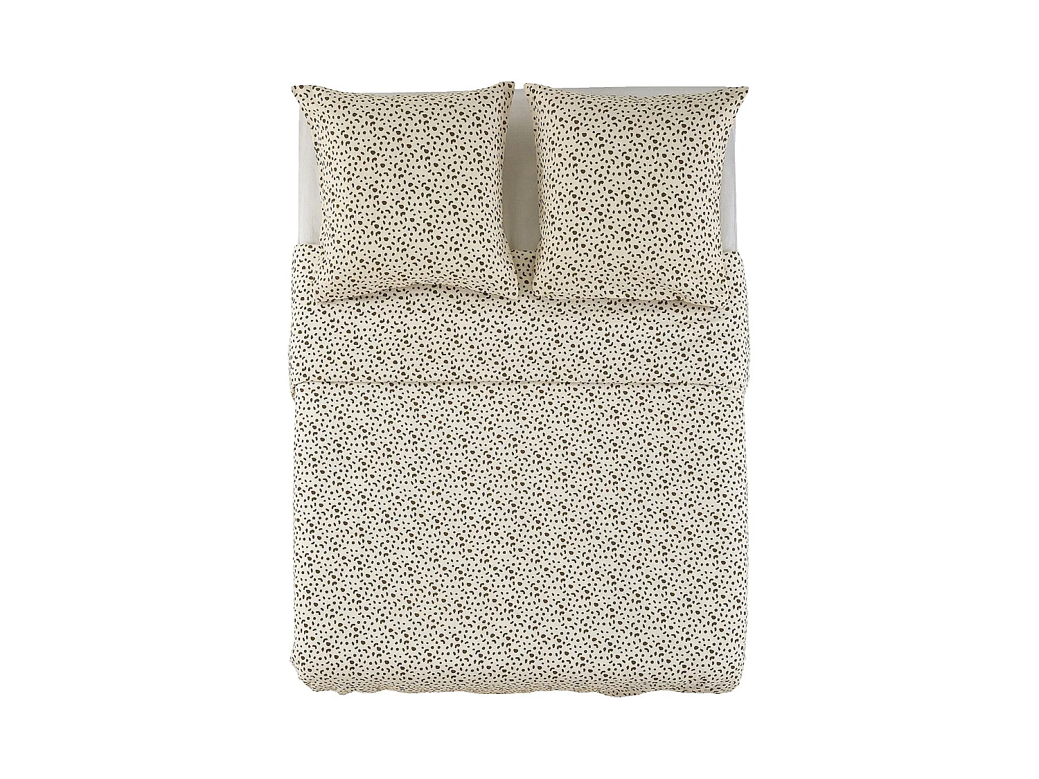 Habitat - Parure de lit en double gaze de coton - 240 x 220 cm - Bronze - Design by Floriane Jacques - Briac