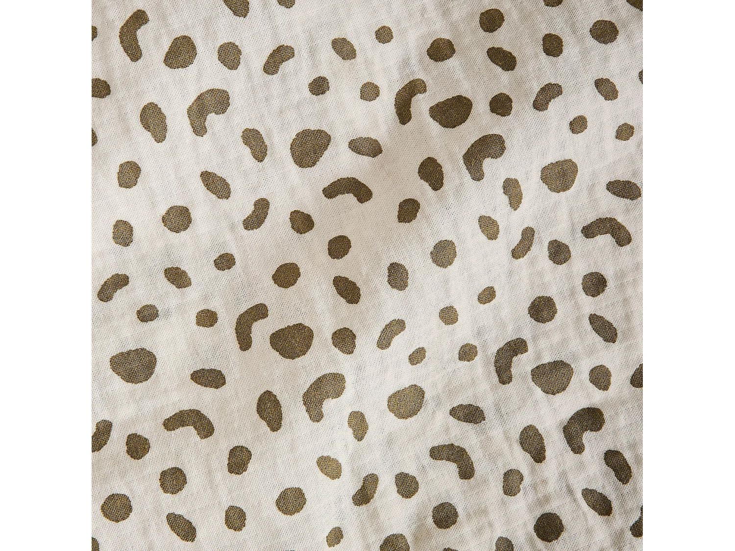 Habitat - Parure de lit en double gaze de coton - 260 x 240 cm - Bronze - Design by Floriane Jacques - Briac