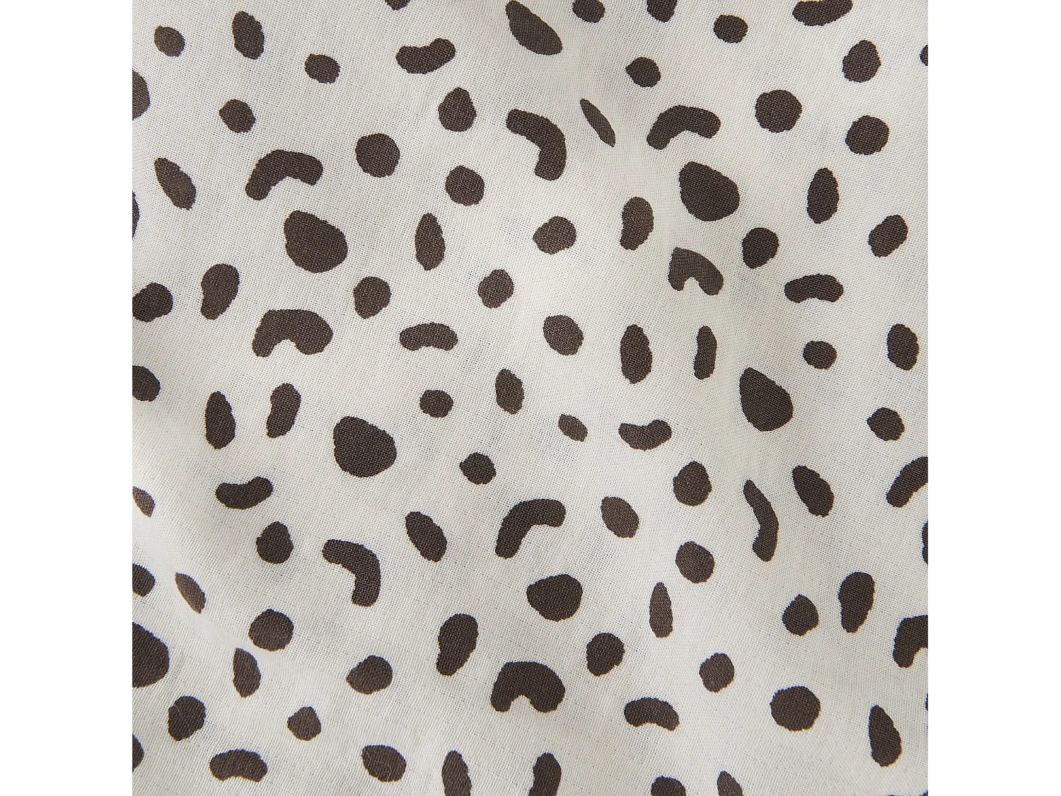 Habitat - Parure de lit en double gaze de coton - 240 x 220 cm - Marron - Design by Floriane Jacques - Briac