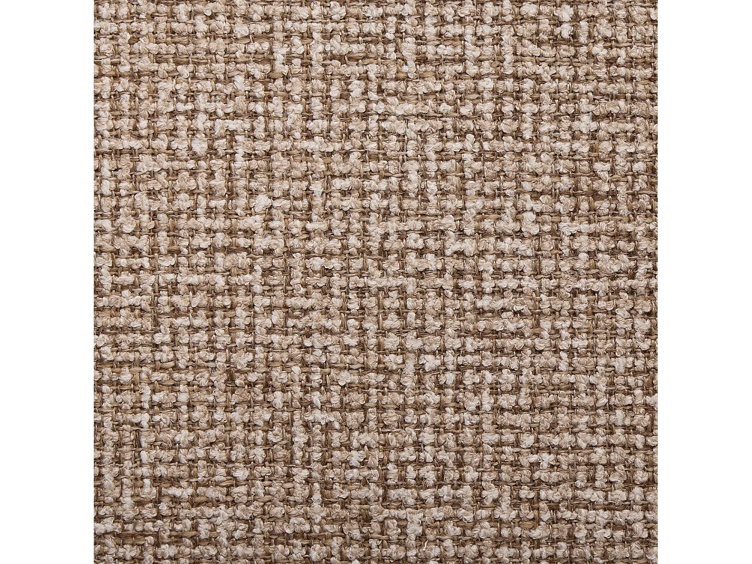 Habitat - Chaise en tissu texturé et noyer massif avec accoudoirs - Beige sable mélangé - Dalya