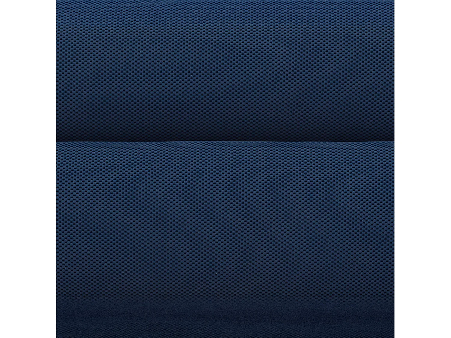 Habitat - Ensemble lit 160 x 200 cm en tissu 3D et matelas Hybride Excellence - Bleu marine - Izmir