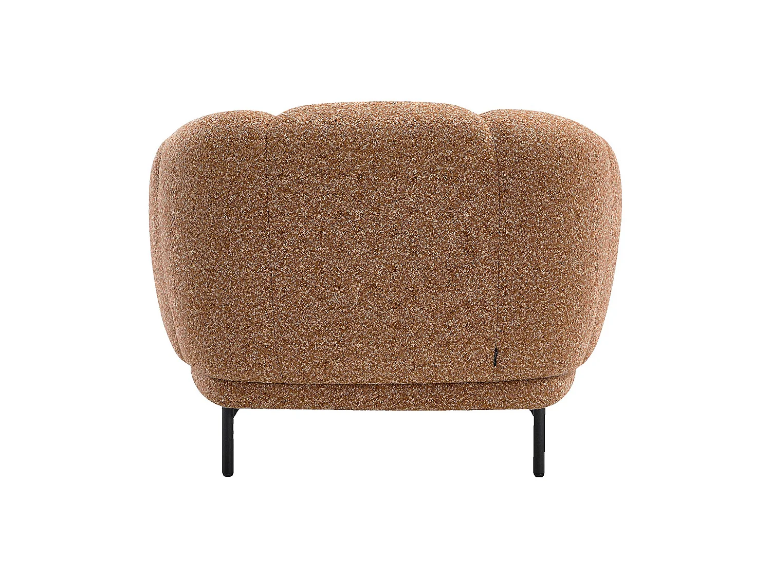 Habitat - Fauteuil en tissu bouclette et métal noir - Terracotta - Design by Federica Francini - Paraty