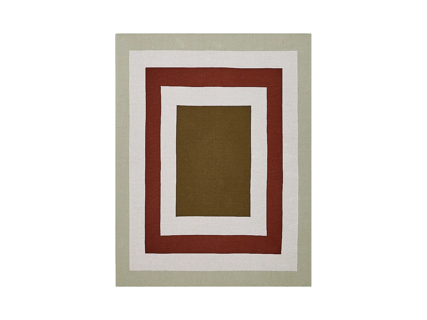 Habitat - Plaid en coton - 130 x 170 cm - Ecru et bronze - Design by Floriane Jacques - Billie