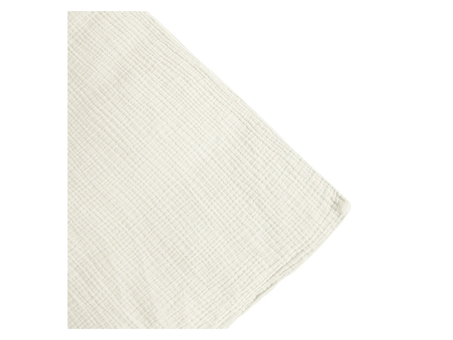 Habitat - Housse de couette en double gaze de coton - 260 x 240 cm - Écru - Arielle
