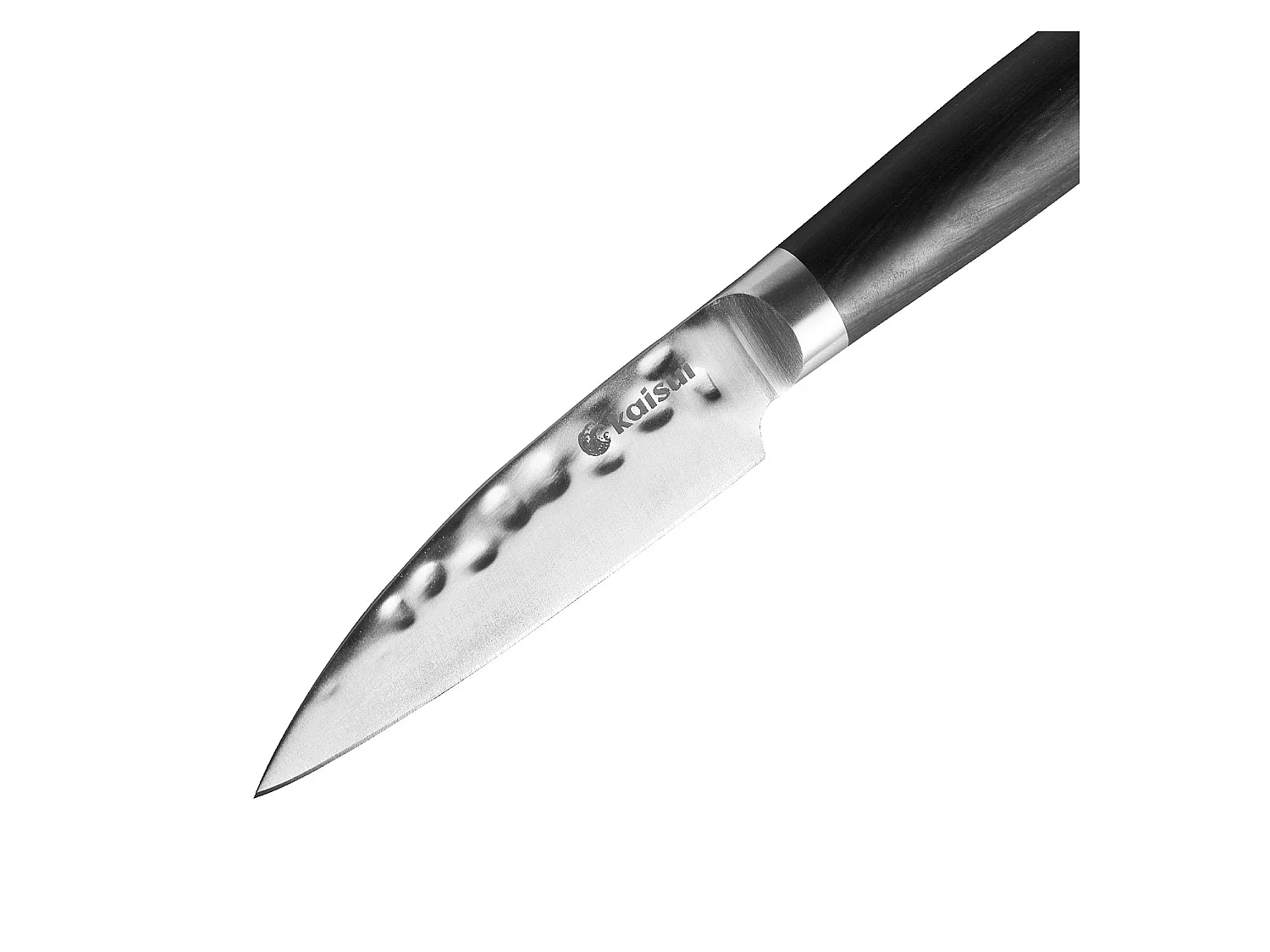 Habitat - Couteau d'office en acier inoxydable japonais AUS10 et bois de pakka - 10 cm - Noir - Kaisui