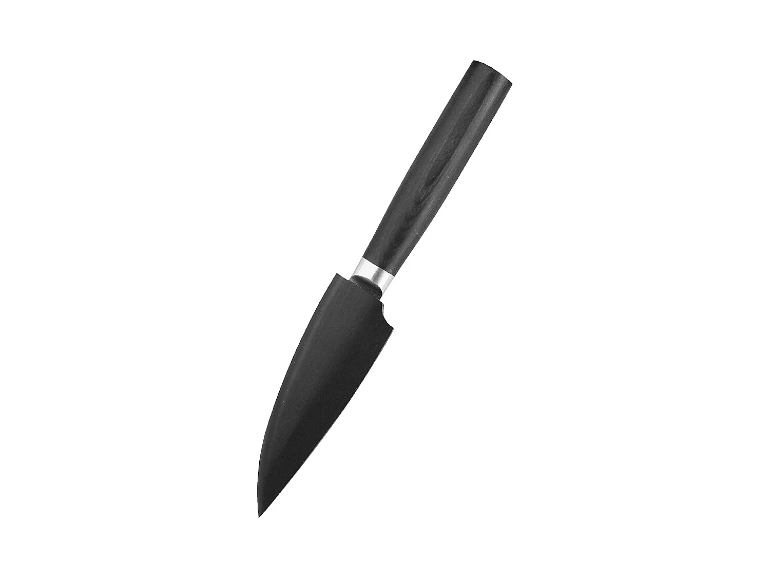 Habitat - Couteau d'office en acier inoxydable japonais AUS10 et bois de pakka - 10 cm - Noir - Kaisui