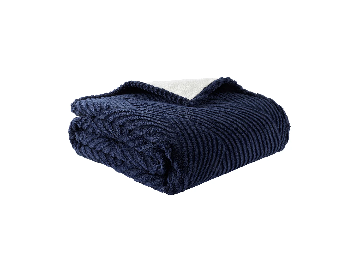 Catherine Lansfield Heat Buddy Cosy Super Thermal 200x220cm Blanket Bedspread Navy Blue