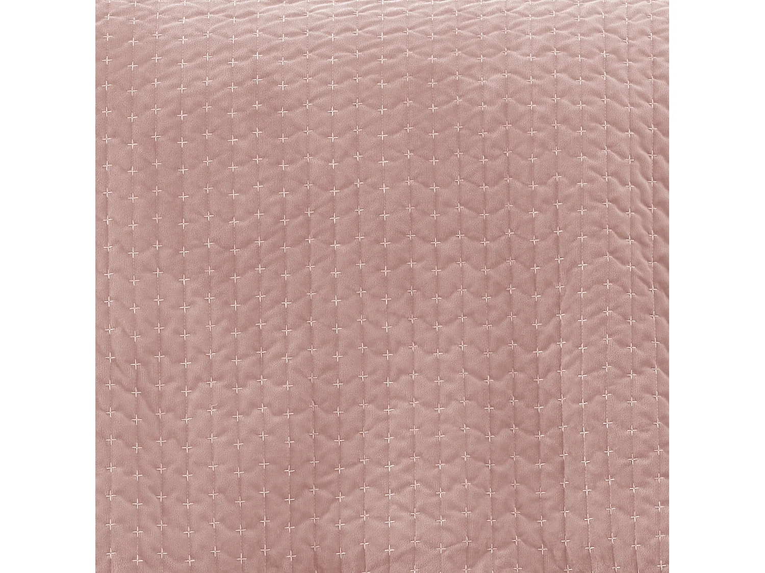 Bianca Fine Linens Attica Velvet Embroidered 240x260cm Bedspread Pink