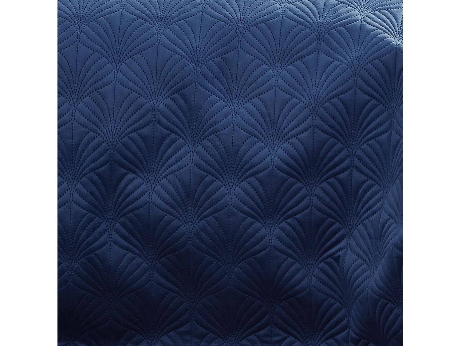 Catherine Lansfield Art Deco Pearl Quilted 220x230cm Quilted Bedspread Navy Blue