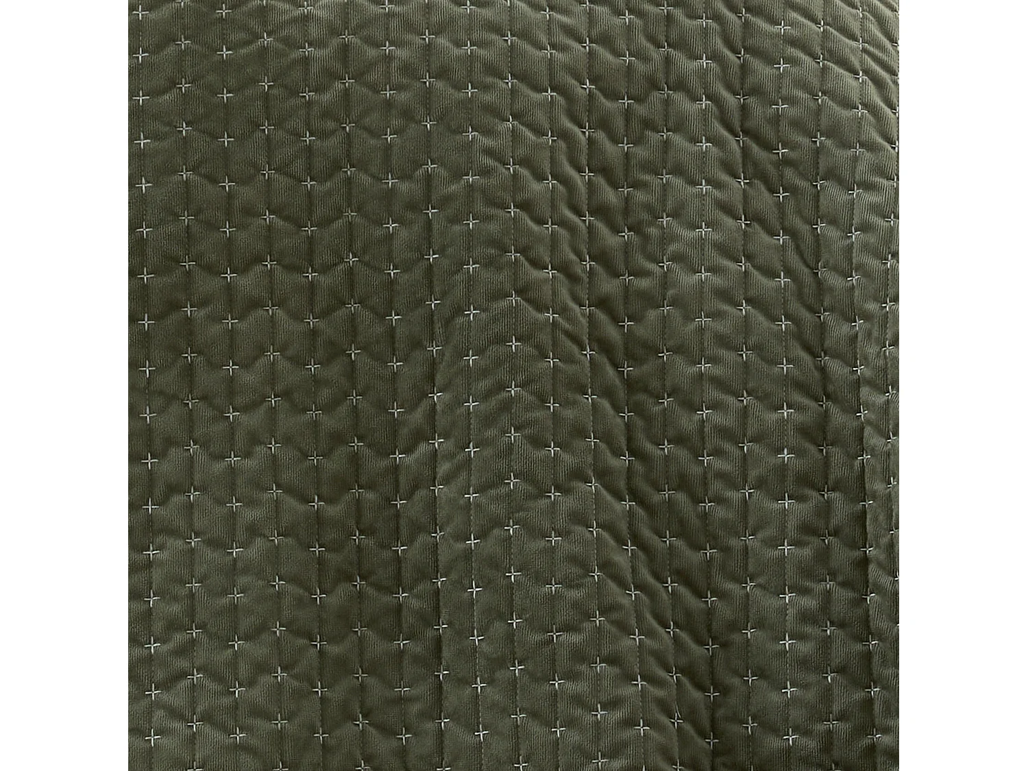 Bianca Fine Linens Attica Velvet Embroidered 240x260cm Bedspread Green