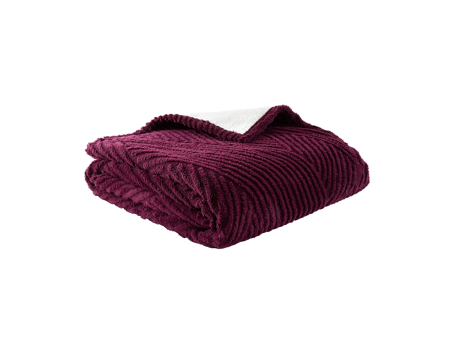 Catherine Lansfield Heat Buddy Cosy Super Thermal 200x220cm Blanket Bedspread Plum
