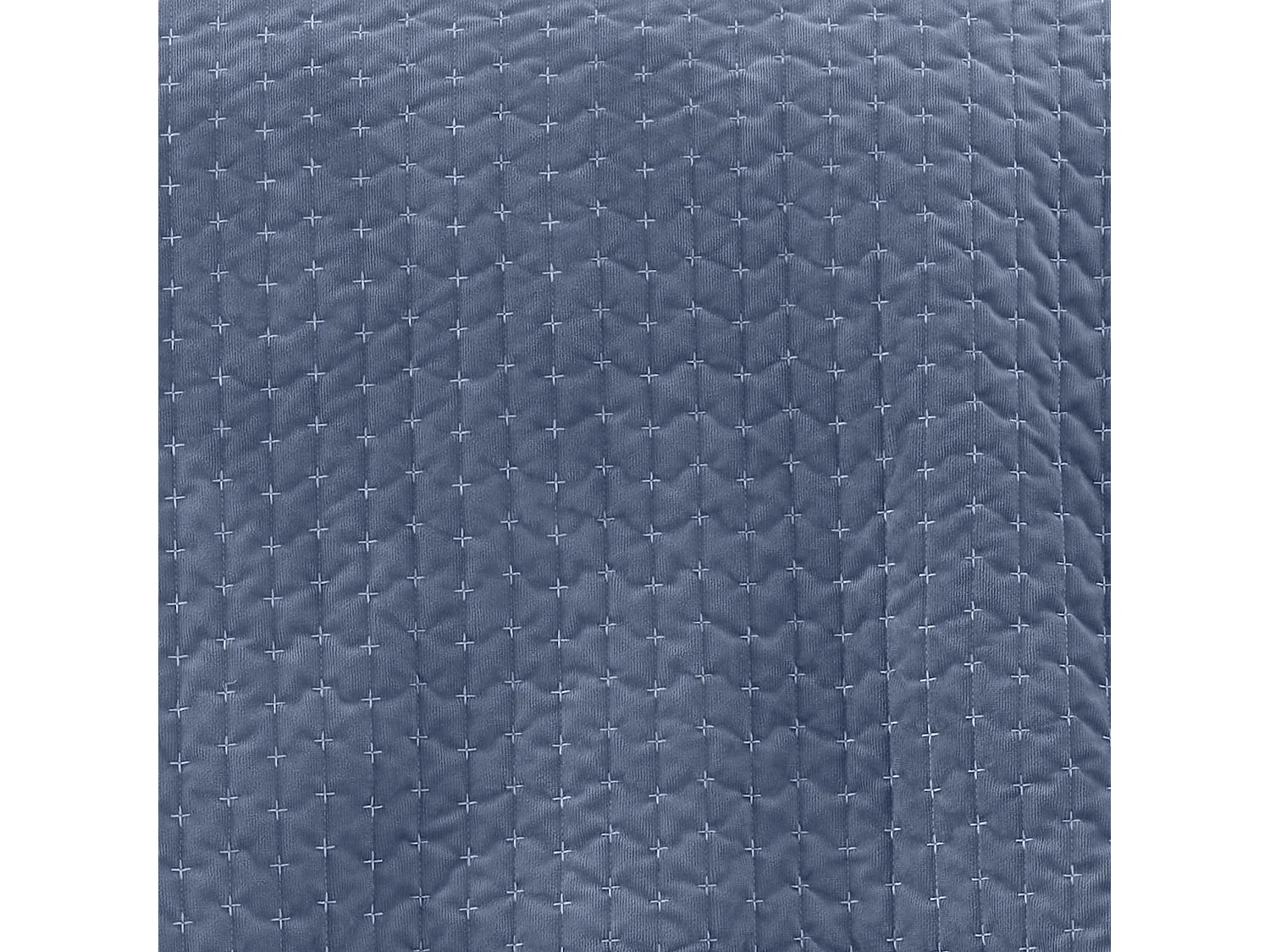 Bianca Fine Linens Attica Velvet Embroidered 240x260cm Bedspread Blue
