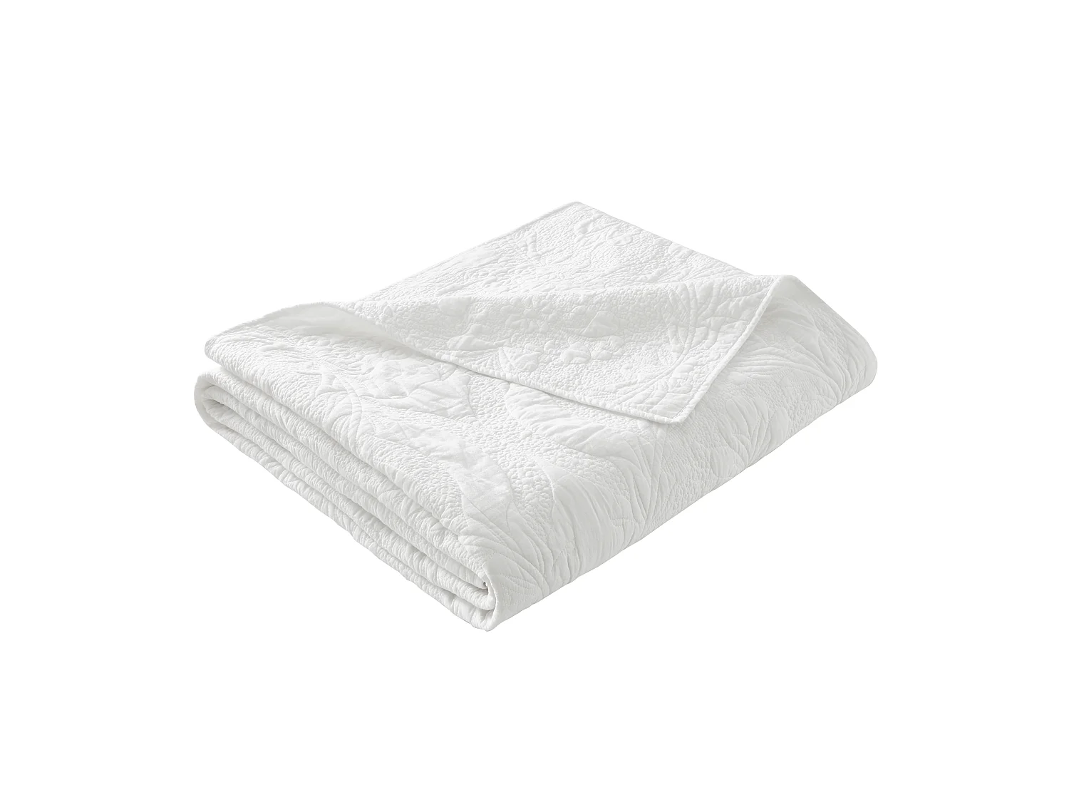 Bianca Fine Linens Marianne Matelasse 240x260cm Bedspread White