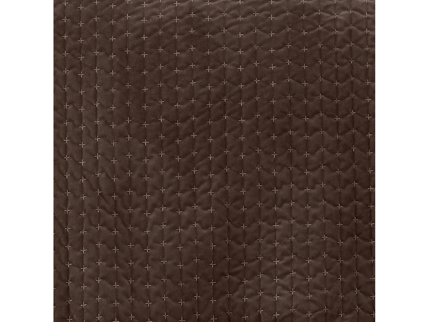Bianca Fine Linens Attica Velvet Embroidered 240x260cm Bedspread Chocolate