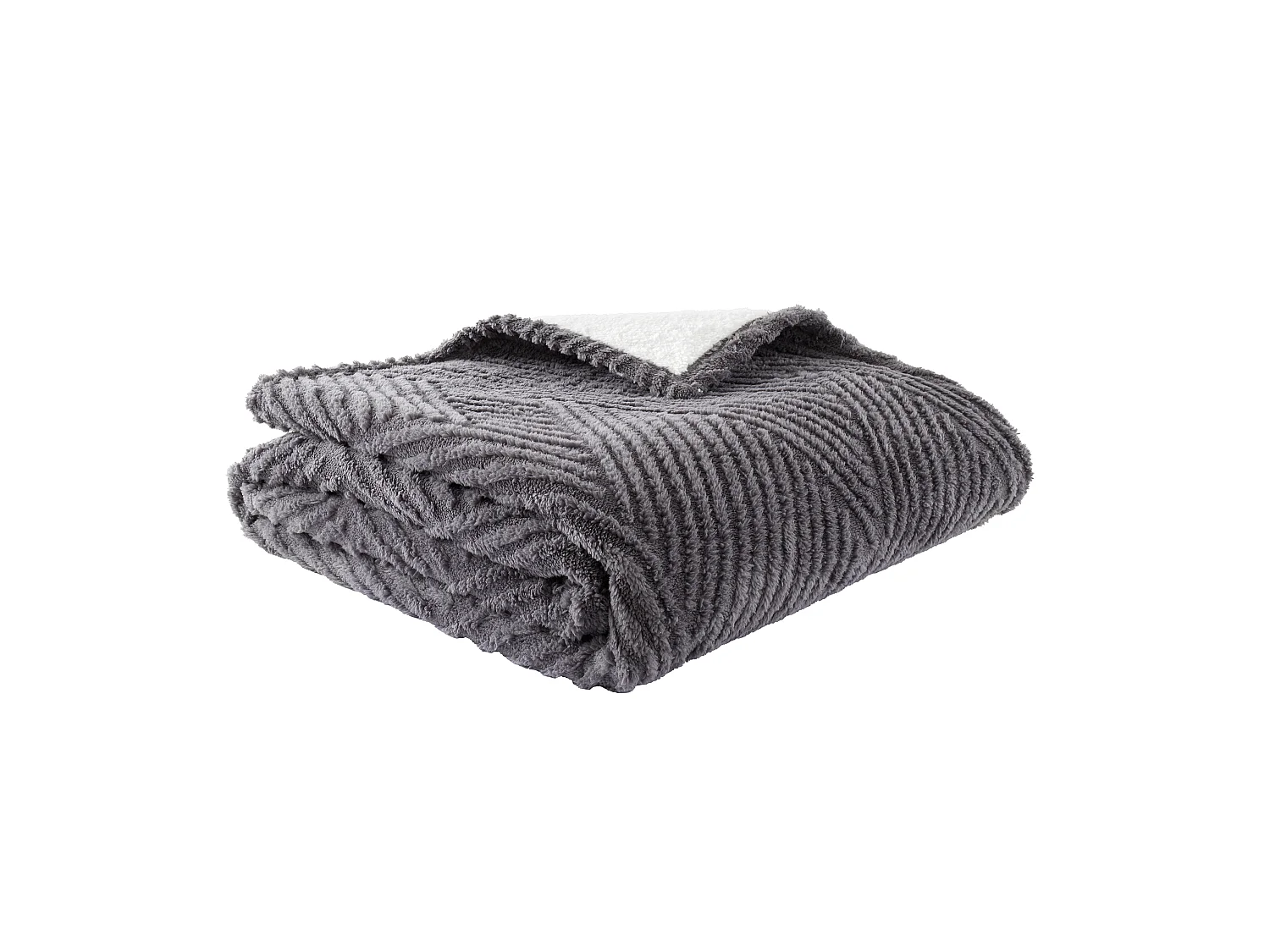 Catherine Lansfield Heat Buddy Cosy Super Thermal 200x220cm Blanket Bedspread Charcoal Grey