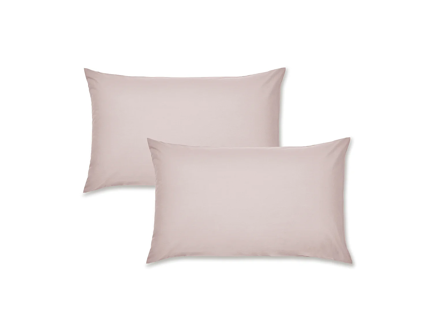 Catherine Lansfield Easy Iron Percale Standard Pillowcase Pair Blush Pink