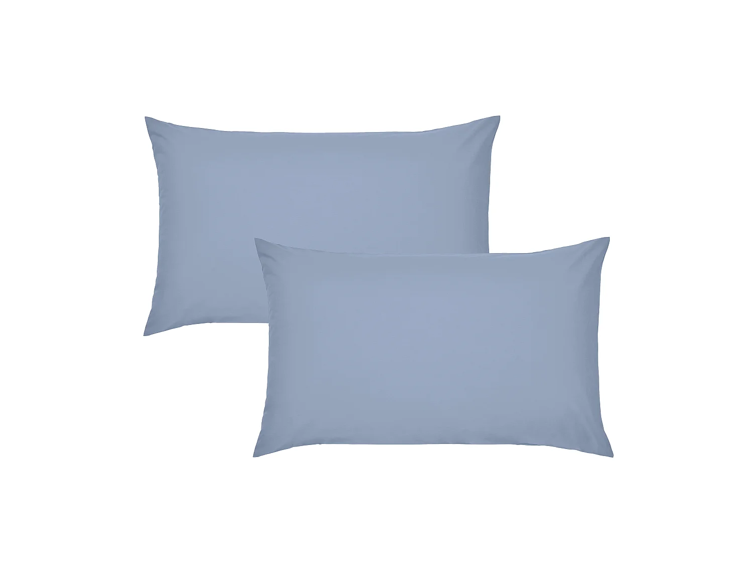 Catherine Lansfield Easy Iron Percale Standard Pillowcase Pair Blue