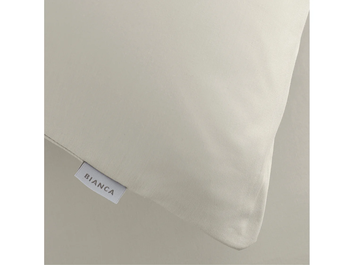 Bianca Fine Linens 200 Thread Count Cotton Percale Standard Pillowcase Pair Natural