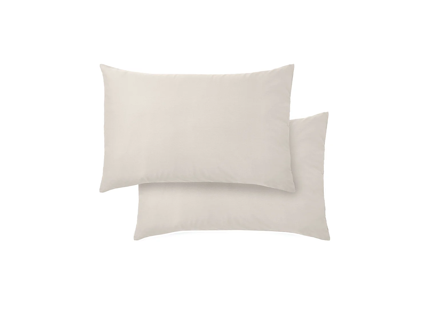 Bianca Fine Linens 400 Thread Count Cotton Sateen Standard Pillowcase Pair Oyster