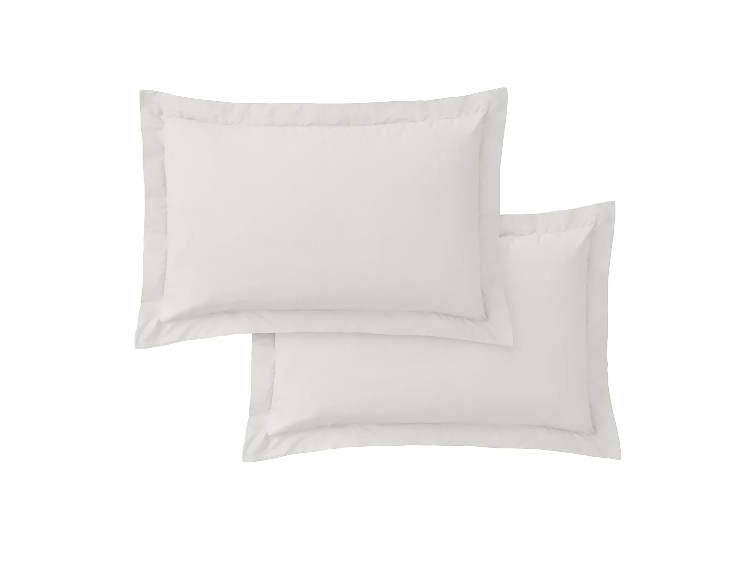Bianca Fine Linens 400 Thread Count Cotton Sateen Oxford Pillowcase Pair Cream