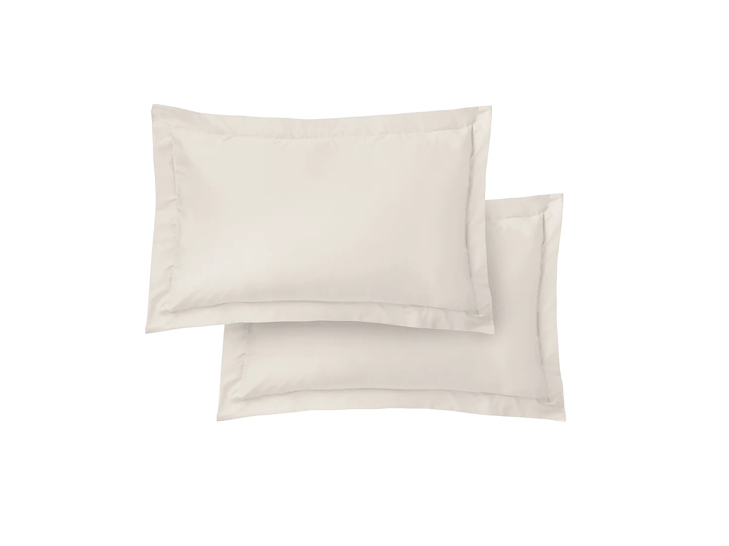 Bianca Fine Linens 400 Thread Count Cotton Sateen Oxford Pillowcase Pair Oyster