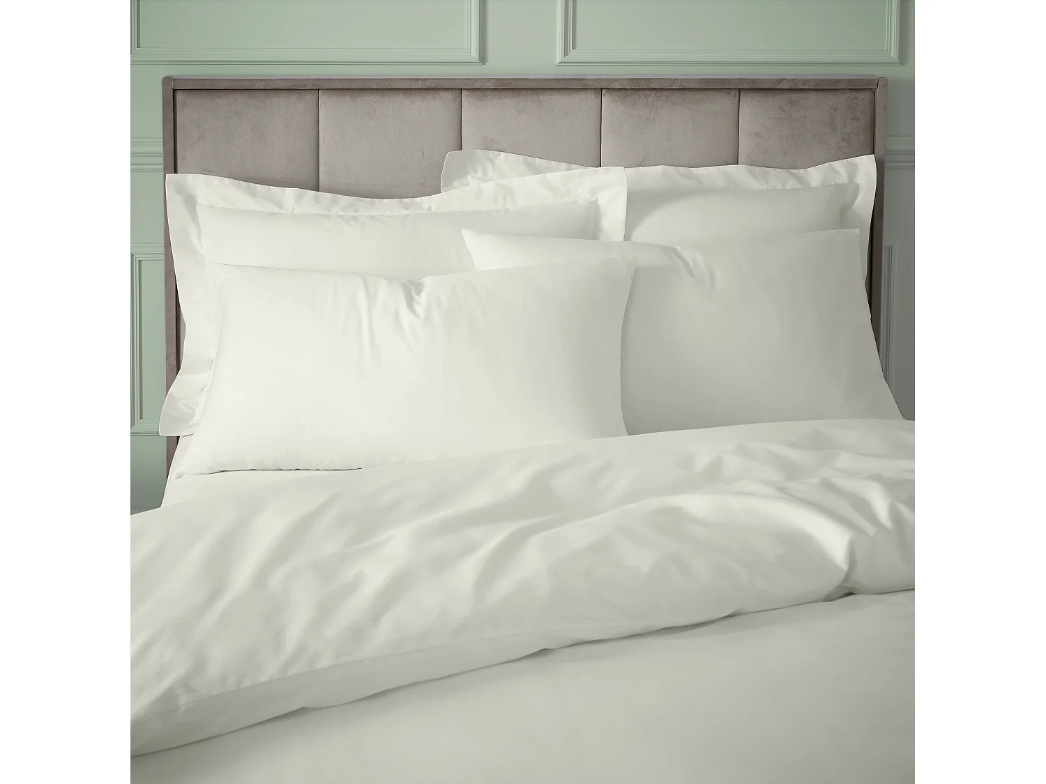 Bianca Fine Linens 180 Thread Count Egyptian Cotton Oxford Pillow case Cream