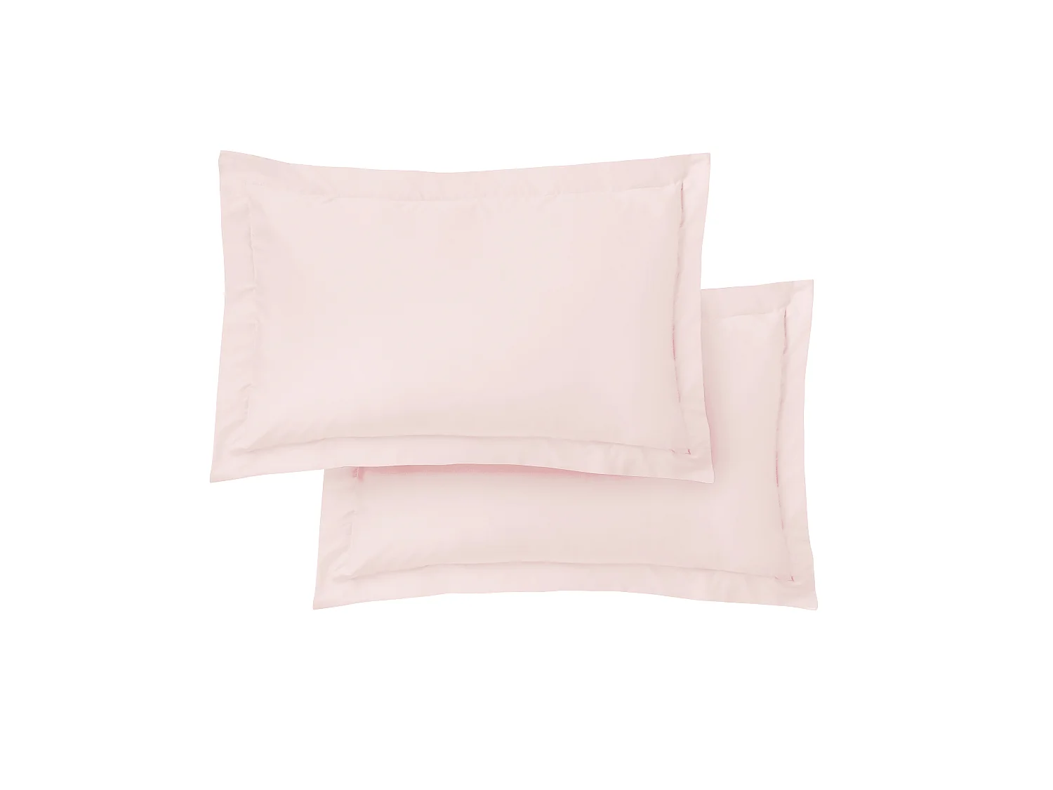 Bianca Fine Linens 400 Thread Count Cotton Sateen Oxford Pillowcase Pair Blush Pink