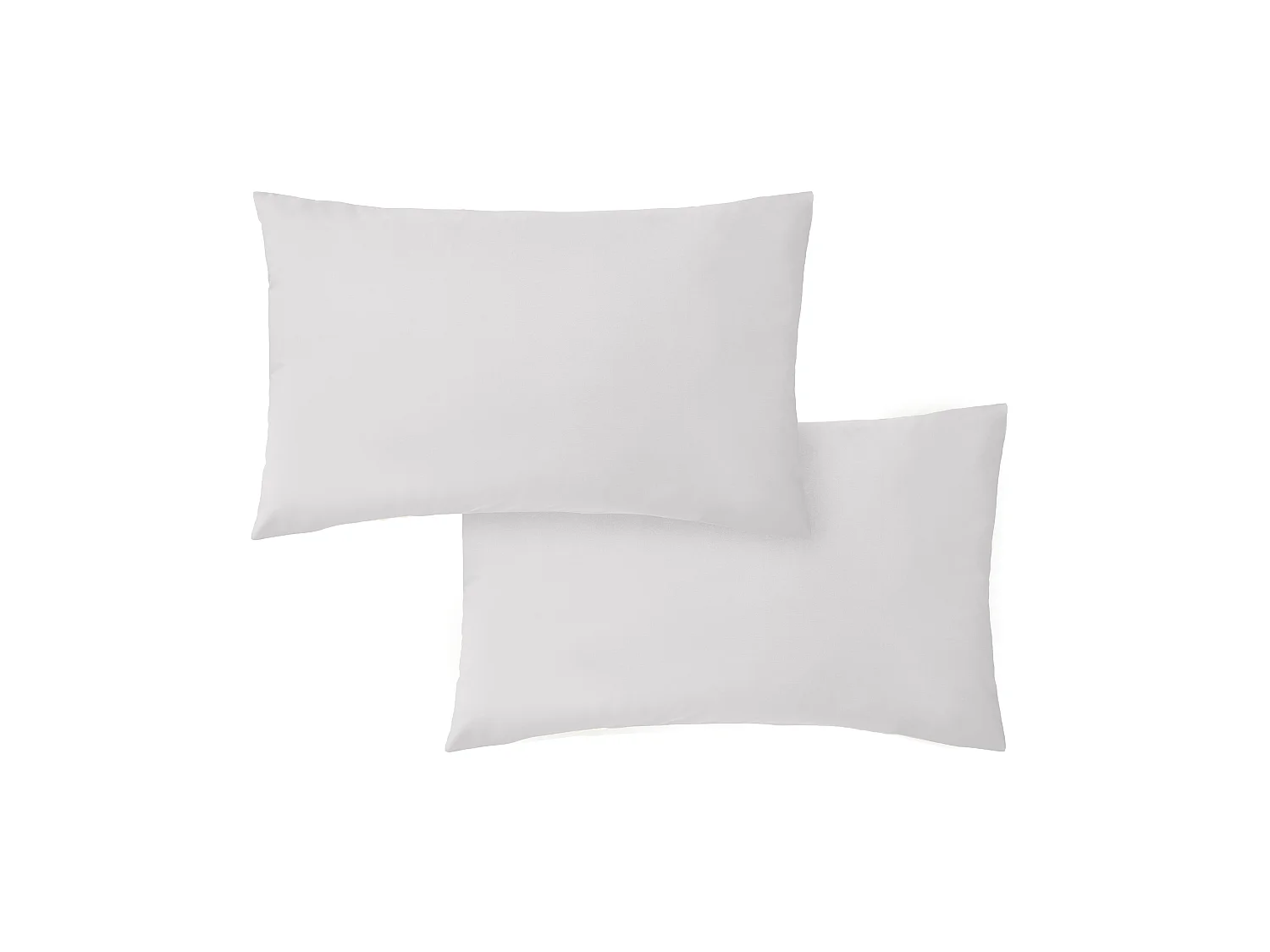 Bianca Fine Linens 200 Thread Count Cotton Percale Standard Pillowcase Pair Grey