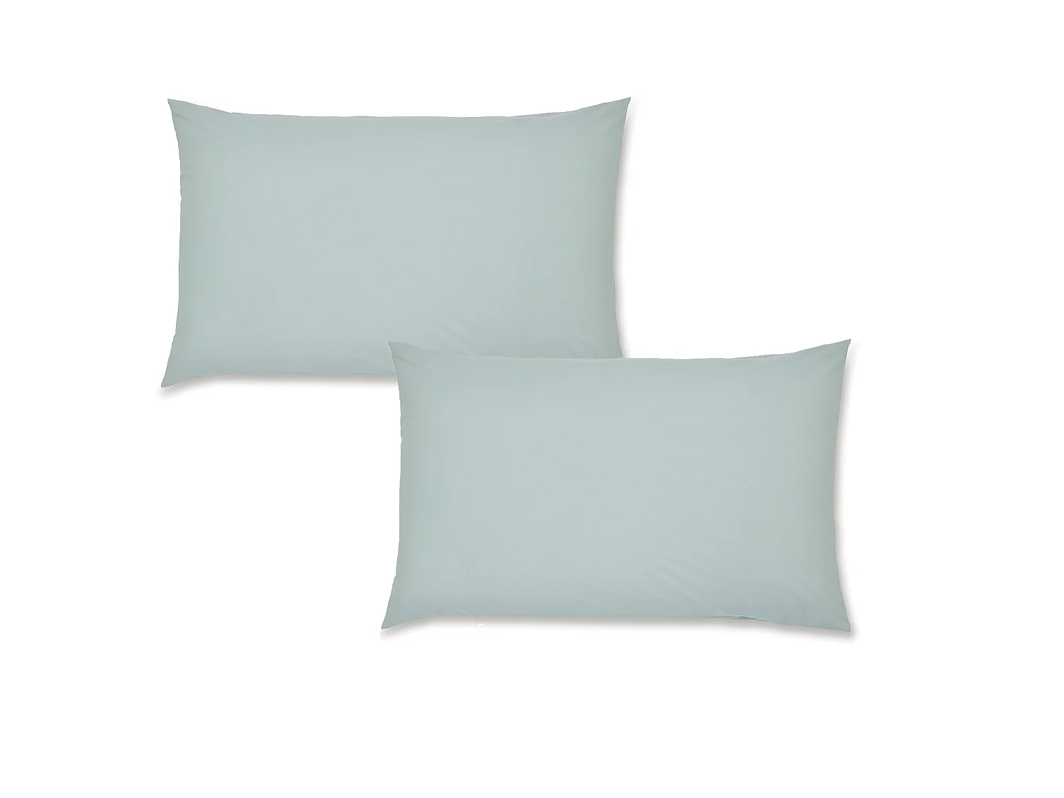 Catherine Lansfield Easy Iron Percale Standard Pillowcase Pair Duck Egg Blue