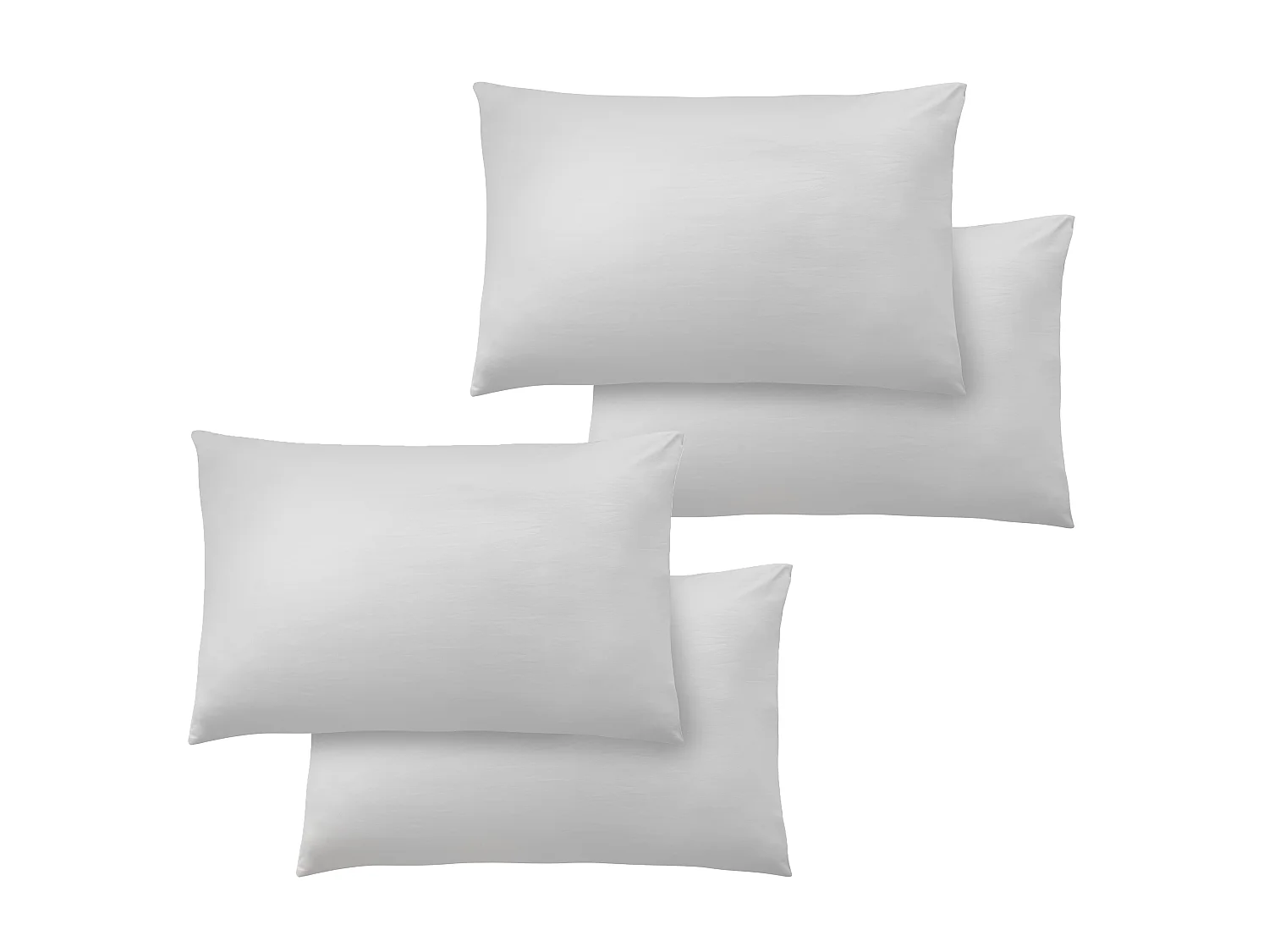 Catherine Lansfield So Soft Non-Iron Standard Pack of 4 Pillowcases White