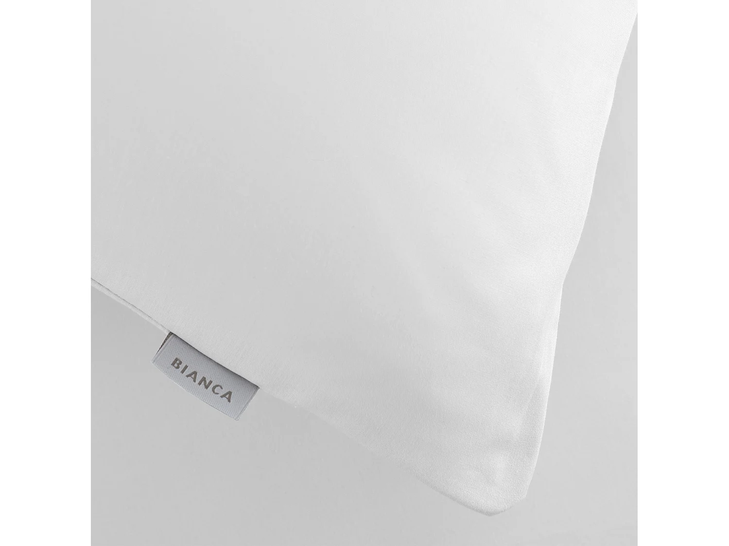 Bianca Fine Linens 200 Thread Count Cotton Percale Standard Pillowcase Pair White