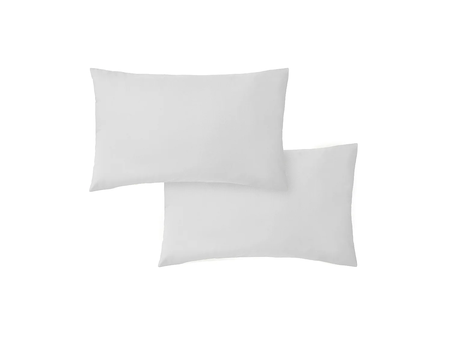 Bianca Fine Linens 200 Thread Count Cotton Percale Standard Pillowcase Pair White