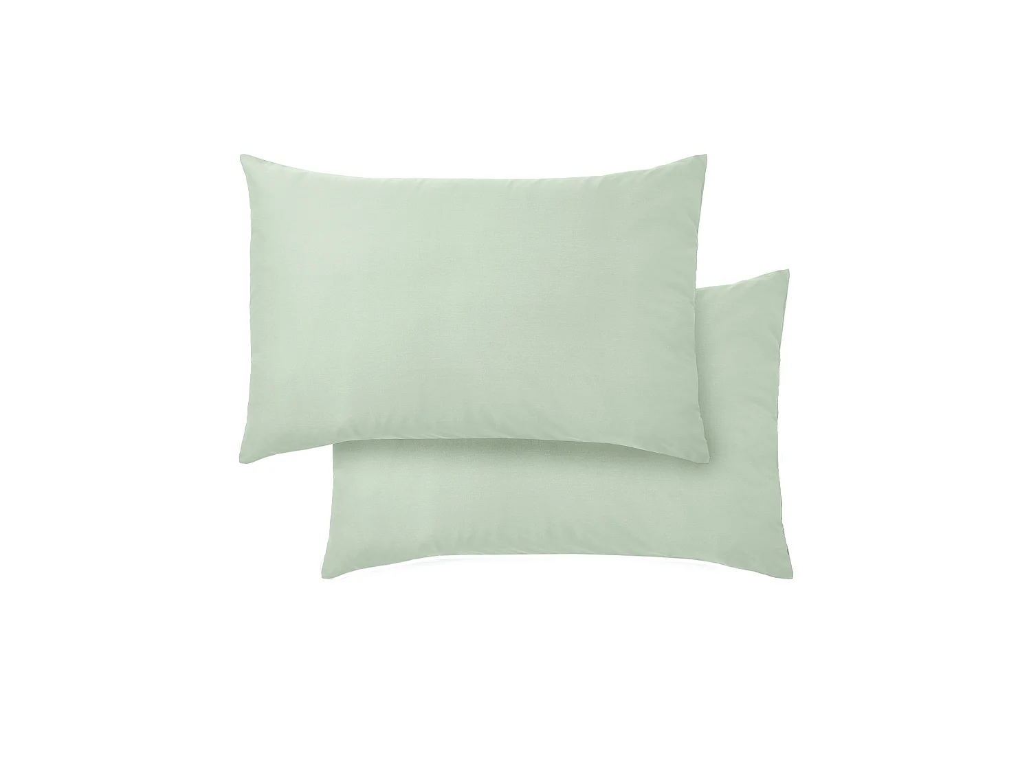 Bianca Fine Linens 400 Thread Count Cotton Sateen Standard Pillowcase Pair Green