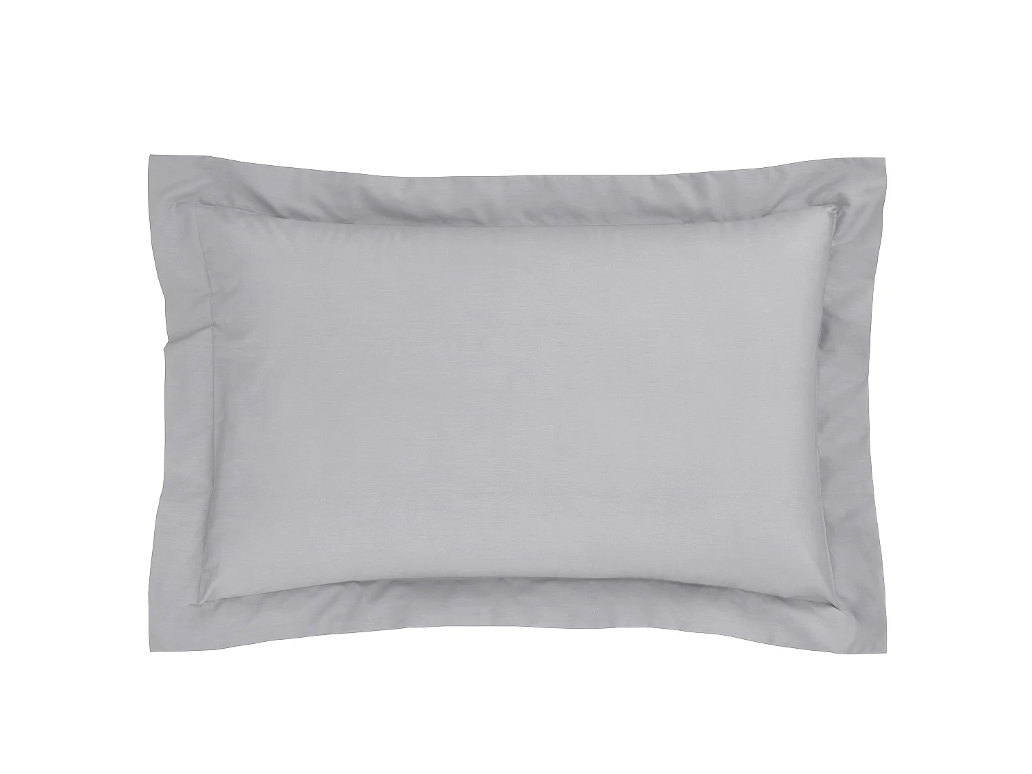 Bianca Fine Linens 180 Thread Count Egyptian Cotton Oxford Pillow case Silver Grey