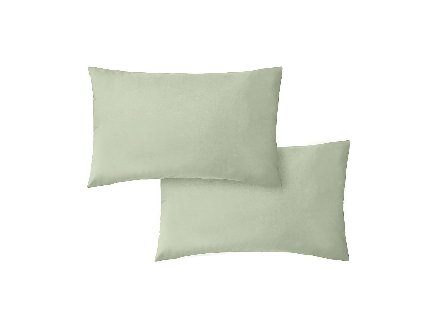 Bianca Fine Linens 200 Thread Count Cotton Percale Standard Pillowcase Pair Sage Green