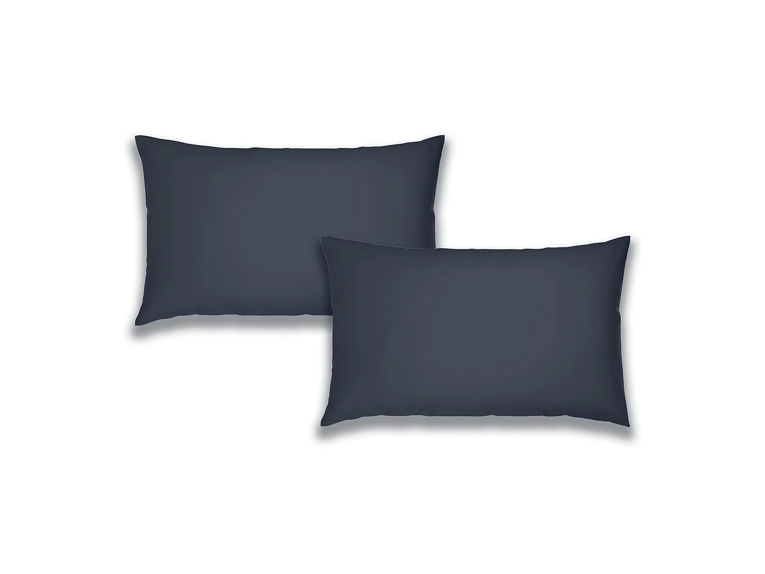 Catherine Lansfield Brushed Cotton Standard Pillow case Pair Navy Blue