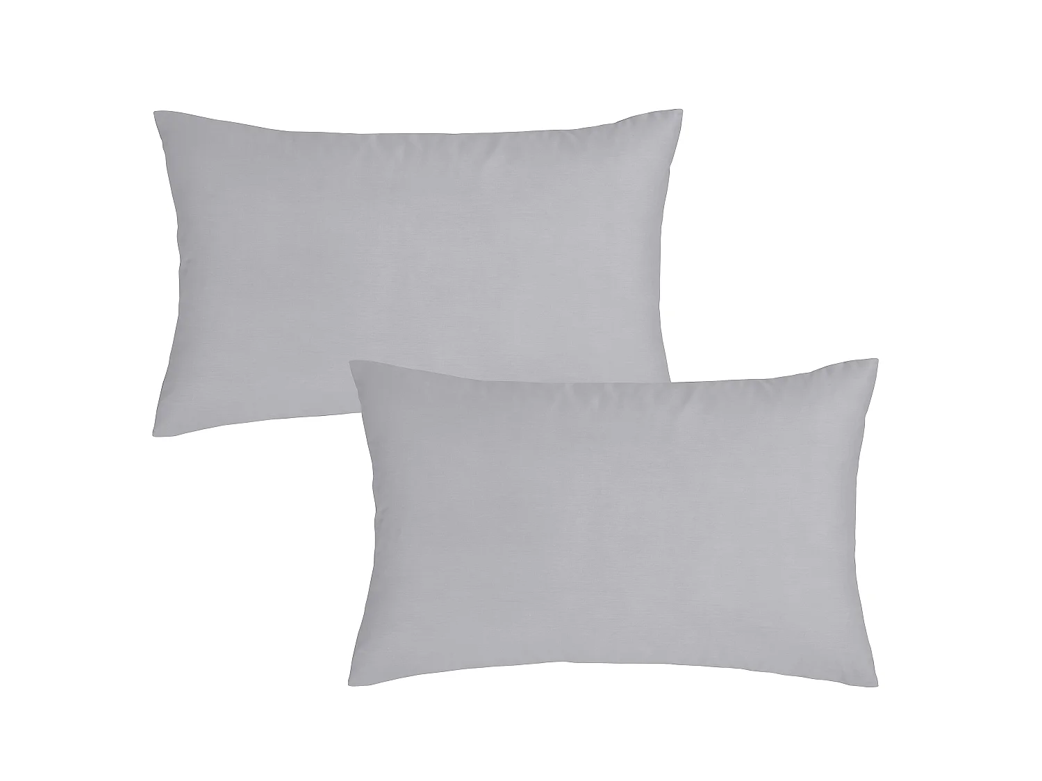 Bianca Fine Linens 180 Thread Count Egyptian Cotton Standard Pillow case Pair Silver Grey