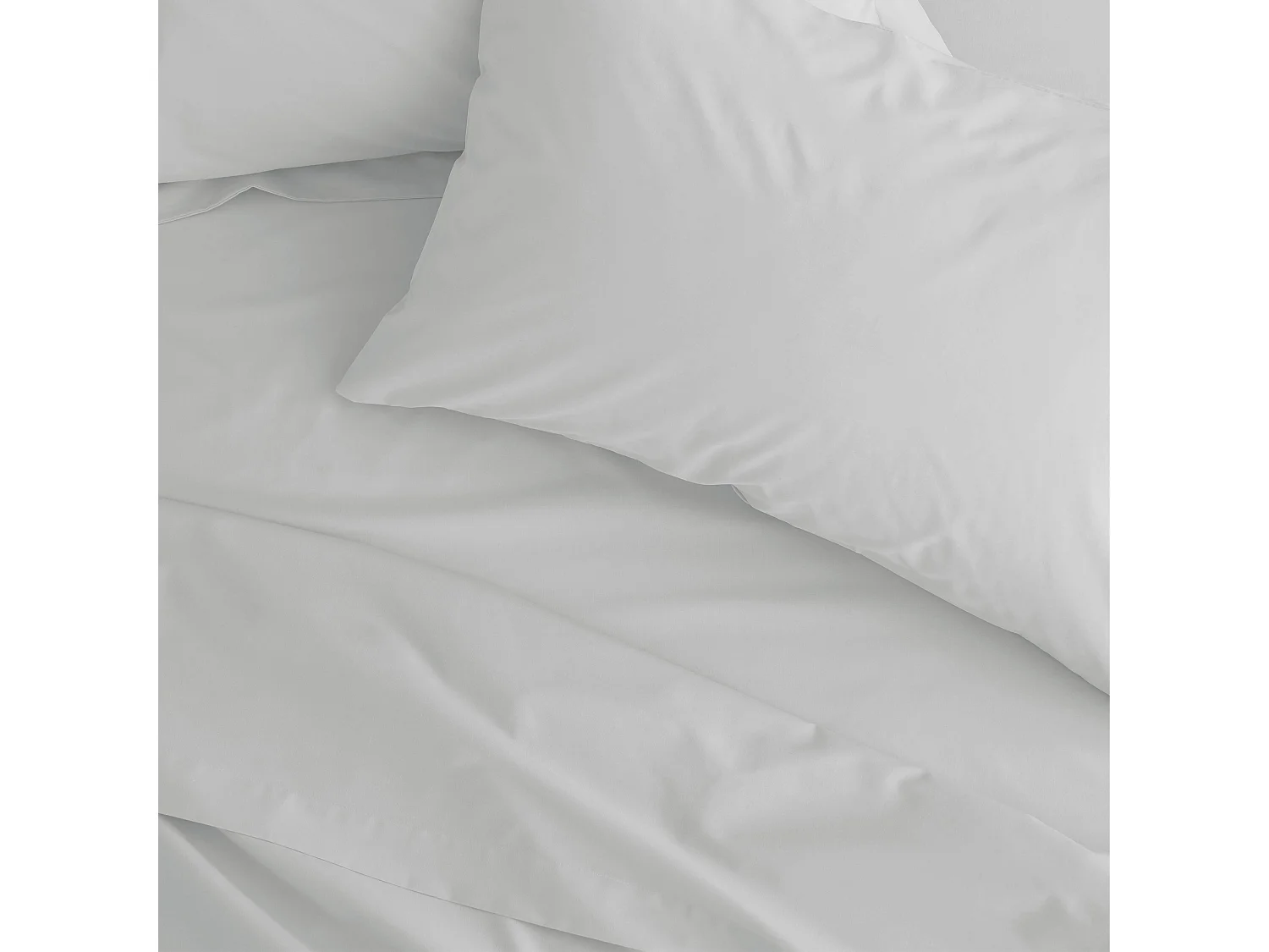 Catherine Lansfield Easy Iron Percale Combed Double Flat Sheet White